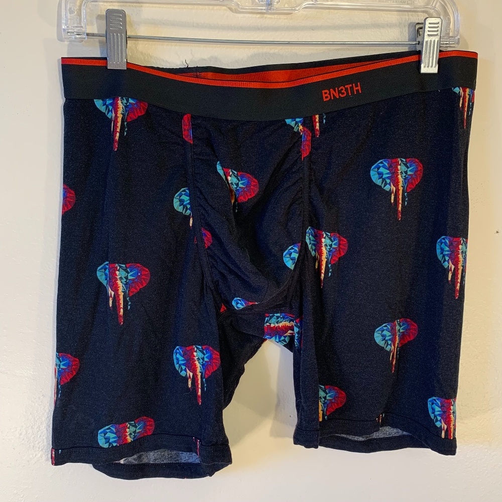 BN3TH Rainbow Elephant Wonderjock Boxer Briefs Large Cotton blend